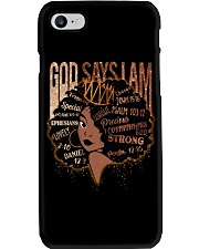 God says I am Phone Case tile