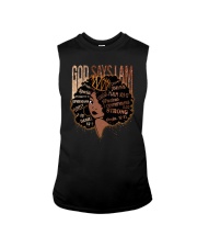God says I am Sleeveless Tee tile