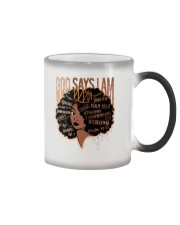 God says I am Color Changing Mug tile