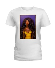 Beautiful black girl Ladies T-Shirt tile