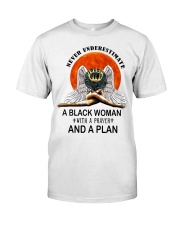 Never Underestimate a Black woman Premium Fit Mens Tee tile