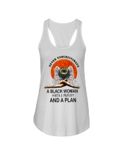 Never Underestimate a Black woman Ladies Flowy Tank tile