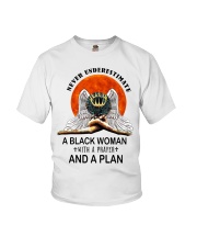 Never Underestimate a Black woman Youth T-Shirt tile