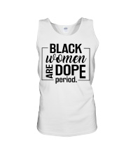 Black woman are dope Unisex Tank tile
