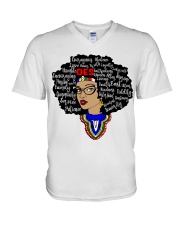 OES Queen V-Neck T-Shirt tile
