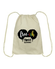 Juneteenth Space Buns Drawstring Bag tile