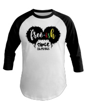 Juneteenth Space Buns Baseball Tee tile