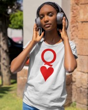 Red Queen Of hearts Classic T-Shirt apparel-ladies-t-shirt-lifestyle-front-83