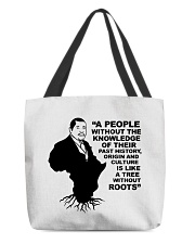 Marcus Quote Black History All-Over Tote tile