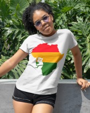 Black history month African flag afro girl Classic T-Shirt apparel-classic-tshirt-lifestyle-front-232