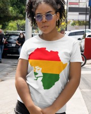 Black history month African flag afro girl Classic T-Shirt apparel-classic-tshirt-lifestyle-front-236