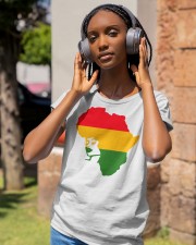 Black history month African flag afro girl Classic T-Shirt apparel-ladies-t-shirt-lifestyle-front-83