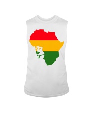 Black history month African flag afro girl Sleeveless Tee tile
