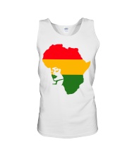 Black history month African flag afro girl Unisex Tank tile