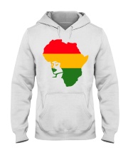 Black history month African flag afro girl Hooded Sweatshirt tile