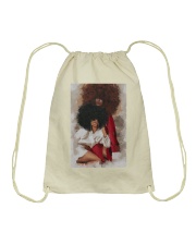 Black Female Art Drawstring Bag tile
