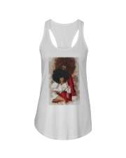 Black Female Art Ladies Flowy Tank tile