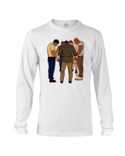 Black Men Praying Long Sleeve Tee tile