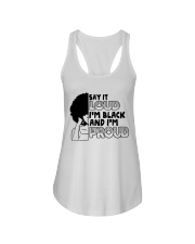 Say it Loud - I'm Black and I'm Proud Ladies Flowy Tank tile