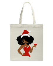 Christmas Afro Girl Tote Bag tile