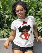 Christmas Afro Girl Classic T-Shirt apparel-classic-tshirt-lifestyle-front-233