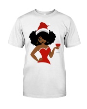 Christmas Afro Girl Classic T-Shirt front
