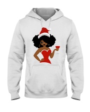 Christmas Afro Girl Hooded Sweatshirt tile