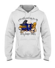 Patiently waiting for my acceptance letter blue Hooded Sweatshirt tile