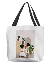 Mom and daughter All-Over Tote tile