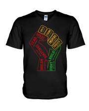 Challenge like Rose V-Neck T-Shirt tile