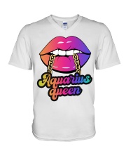 Aquarius Queen V-Neck T-Shirt tile
