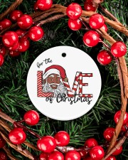 For The Love Of Christmas Circle ornament - single (porcelain) aos-circle-ornament-single-porcelain-lifestyles-06