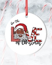 For The Love Of Christmas Circle ornament - single (porcelain) custom-circle-ornament-single-porcelain-lifestyle-14