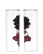 Cardinals Glitter Tumbler tile