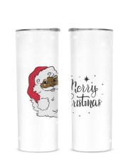 Merry Christmas 2 Glitter Tumbler tile