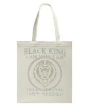 Black King Tote Bag tile