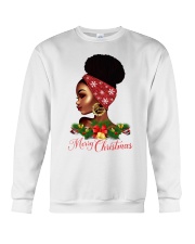 Merry Christmas Black Queen Crewneck Sweatshirt tile