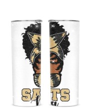 Saints Diva Glitter Tumbler tile
