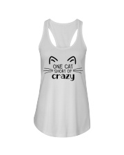 One Cat Short Of Crazy Ladies Flowy Tank tile