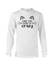 One Cat Short Of Crazy Long Sleeve Tee tile