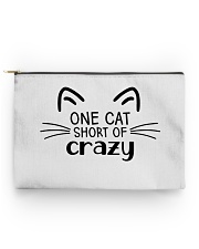 One Cat Short Of Crazy Accessory Pouch tile