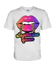 Sagittarius Queen V-Neck T-Shirt tile