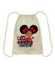 Afro little girl Christmas Cookie Tester Drawstring Bag tile
