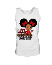 Afro little girl Christmas Cookie Tester Unisex Tank tile
