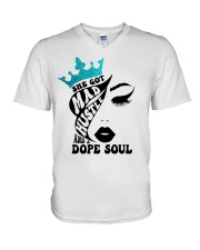 Turquoise V-Neck T-Shirt tile