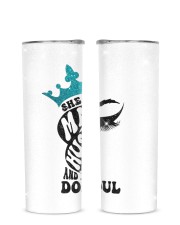 Turquoise Glitter Tumbler tile
