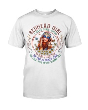 Redhead Girl - Three sides Classic T-Shirt front