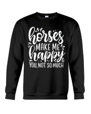 Horse make me happy Crewneck Sweatshirt tile