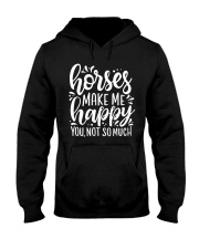 Horse make me happy Hooded Sweatshirt tile