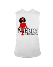 Merry Christmas Black queen Sleeveless Tee tile